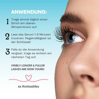The new eyelash serum from @annixashley